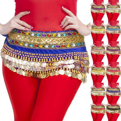 Ladies' Belly Dance Hip Scarf, Waist Chain Hip Scarf, Tassel Chiffon Performance Dress, Waist Scarf