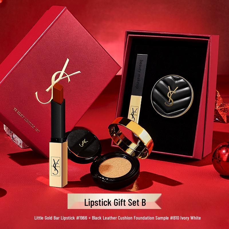 YS Lippenstift & Cushion Zweiteiliges Geschenkset: Valentinstag-, Geburtstags- oder Make-up-Überraschung für Freundin oder Ehefrau