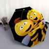 Bee Happy:Automatic Opening Folding Umbrella with 3 Fold Design,Iron Frame for Outdoor Use Perfect Gift for Fans and Travelers!0104082a