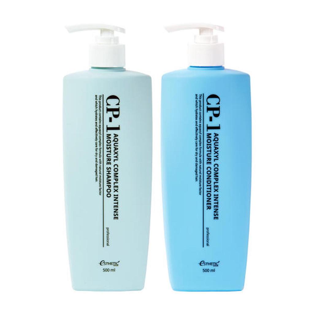 CP-1 Aquaxyl Complex Intense Moisture Shampoo & Conditioner Set (500ml+500ml  Total 33.8 Oz)