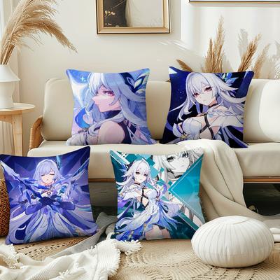 Game Skirk Genshin Impact Cushion Cover Pillow Cover Decoration Room Home Sofa Living Office Car Nordic Simplicity