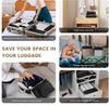 6PCS Travel Compressed Packing Cubes Travel  Storage Organizer Set with Shoe Bag Mesh Visual Luggage Portable Lightweight Suitcase Bag