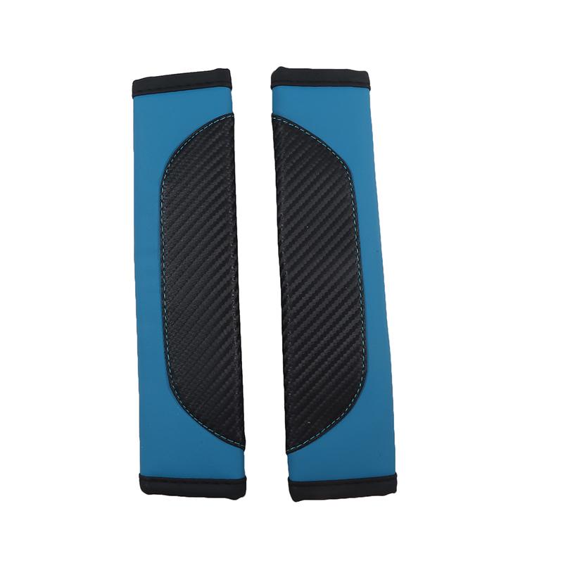 2pcs Car Seat Belt Protector Pad PU Shoulder Cushion Cover Universal Safety Belt Protection Cover Interior Decoration Accessories