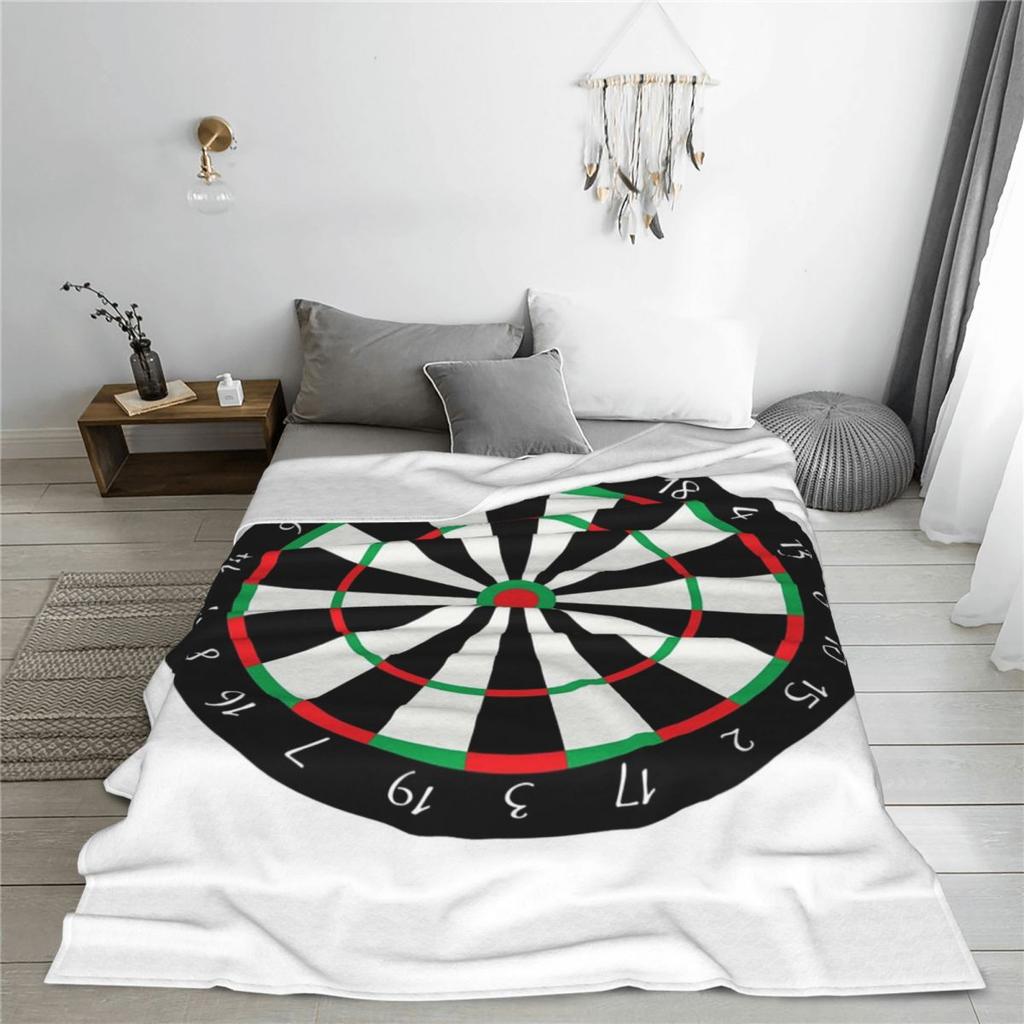 Dart Target Blanket Soft Warm Flannel Throw Blanket Bedspread for Bed Living Room Picnic Travel Home Couch