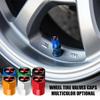 4Pcs Metal Alloy Wheel Tire Valve Caps Accessories For Mitsubishi 9 Ralliart X EX ASX L200 Colt Outlander Pajero Lancer Eclipse