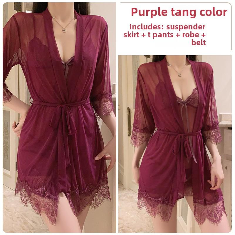 

Сексуальна нижня білизна. Сексуальна мереживна спокуса. Нічна сорочка на підтяжках. Набір одягу для відпочинку XL