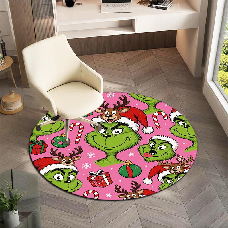 American Christmas Comedy How the Grinch Stole Christmas carpet Household goods decoration anti slip home table and chair mat aisle door mat carpet 25
