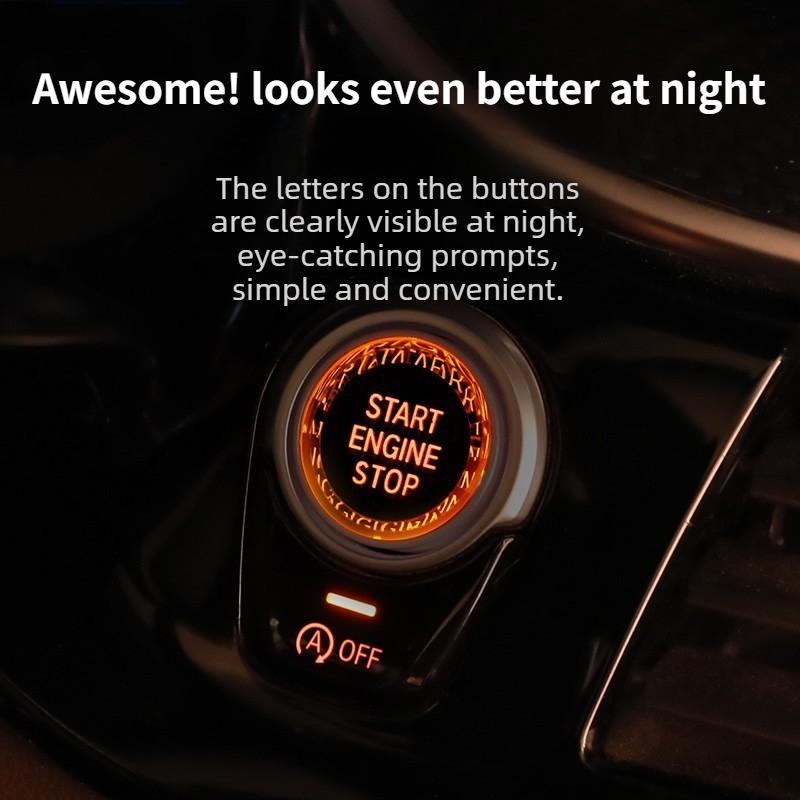 Car Start Stop Engine Switch Button Cover Crystal Style For BMW G30 G12 G08 G01 F10 F18 F20 F22 F06 F12 F25 F32 F33 F36 F30 F34