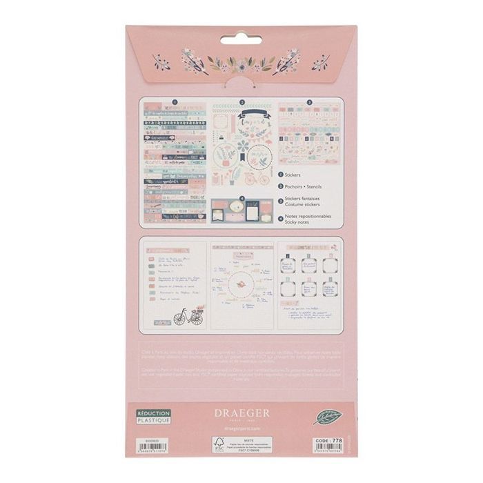 Kit de décoration agenda - Fleurs