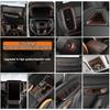 Holzmaserung Innenraum-Überzugsabdeckungen für Ford Ranger Wildtrak T9 2023 2024 Armaturenbrett-Verkleidung Lüftungsdüse Mittelkonsole Schalthebel-Panel-Abdeckung