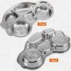 Compartment Dinner Plates Divided Plate Stainless Steel 1pack