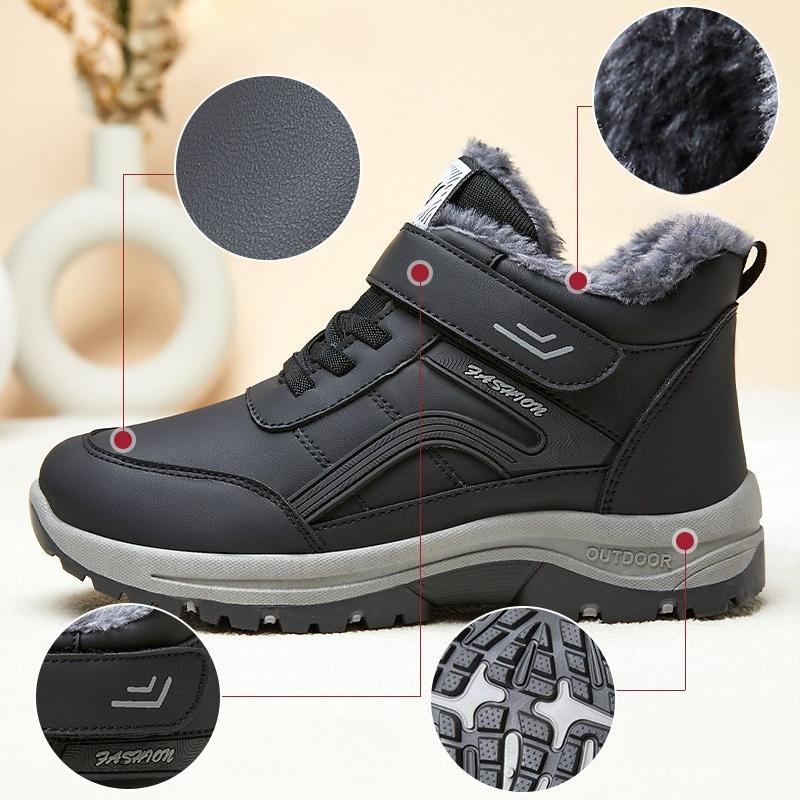Nowe Damskie Buty i Bawełniane Kozaki, Bawełniane Buty z Dodatkowym Polarem i Pogrubione, Turystyczne Śniegowce