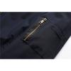 Men's Hooded Padded Bomber Jacket Plaid Trim Fake Two-Piece Winter Coat