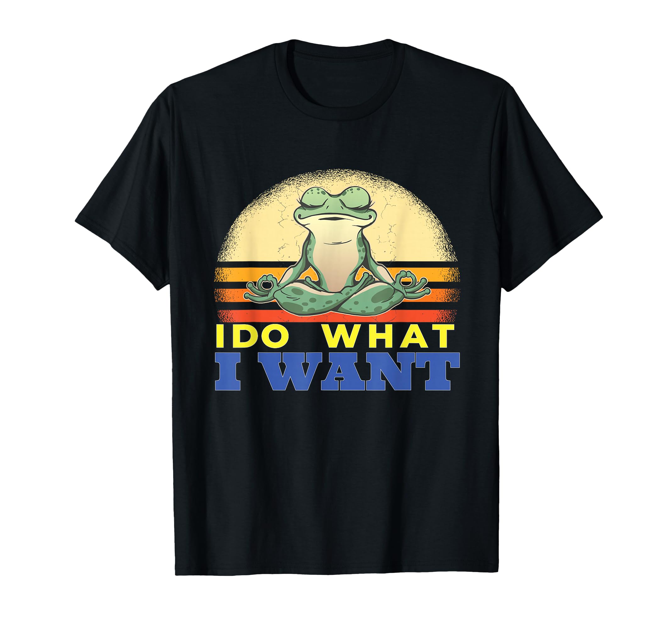 

I Do What I Want Yoga Frog Cute Frog Aesthetic Frog T-Shirt