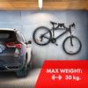 Porte Vélo Mural - Maclean - MC-449 - Acier - Charge Max 30kg - Couleur Noir