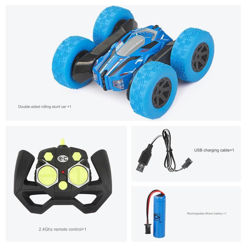 Cool Remote Control Stunt Car With 2.4g Wireless Double-sided Rotating Drift