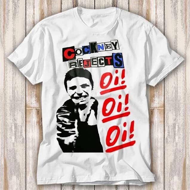 Cockney Rejects Oi Oi Oi Punk T Shirt Top Tee  The same pure cotton top for men and women  oversized t shirt shirts