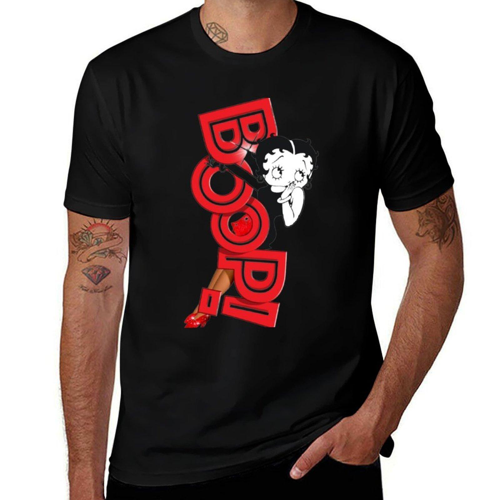 

Boop the musical T-Shirt customizeds graphic shirts vintage Men s clothing 4XL