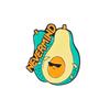 Cartoon Sunbathing Avocado with Sunglasses Brooch