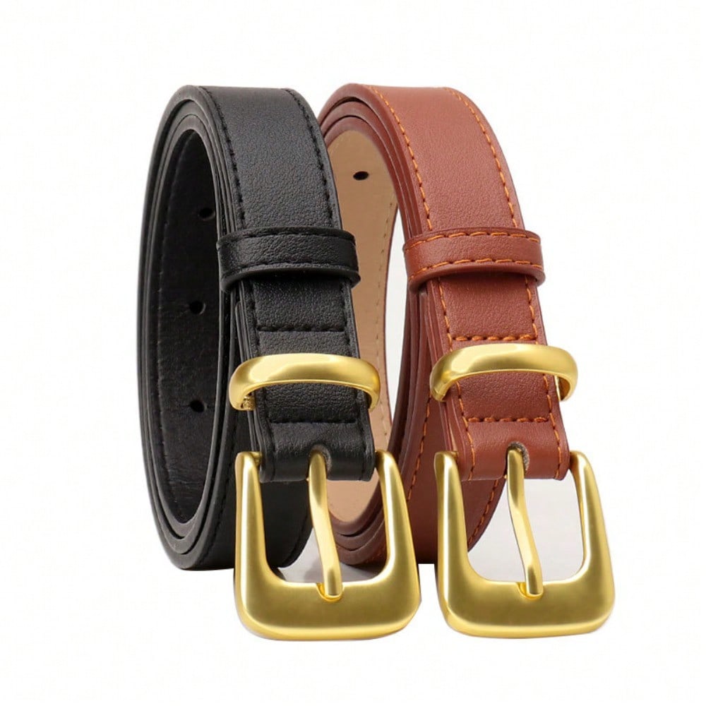 Belt Simple Versatile Premium Jeans Women's Belt Fashion Personality Pin Buckle Belt Women's