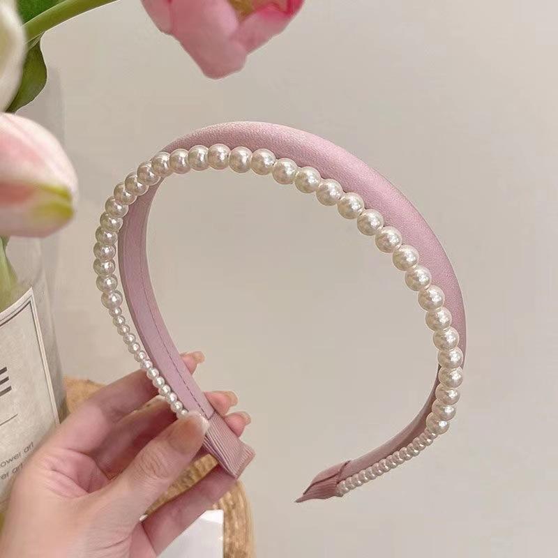 Style Headbands Retro Elegant Pearl Simple Solid Color Womens Hair Accessories