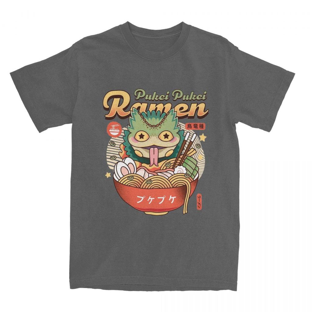 Pukei Pukei Ramen T-Shirt Monster Hunter Game T-Shirts Short Sleeve Y2K Fun Tops Beach Pure Cotton O-Neck Plus Size Top Tees