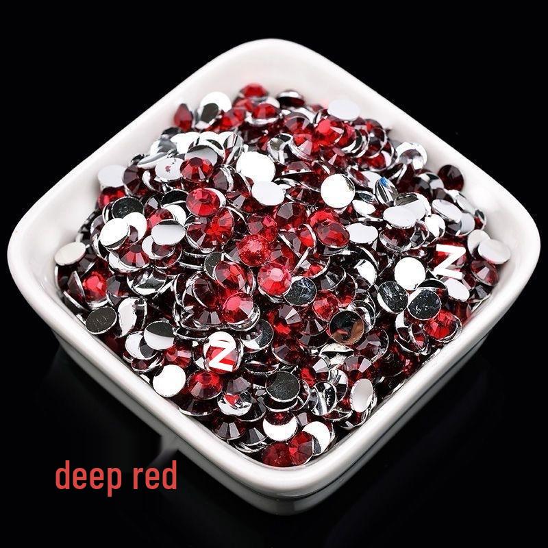 2-6mm Round Flatback Resin Rhinestones for DIY Phone Cases & Nail Art - Imitation Austrian Design