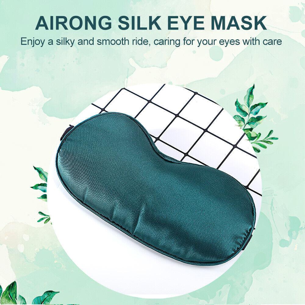 Adjustable Silk Sleep Eye Cover Compress Warm Eyes Patch Useful Eyeshade
