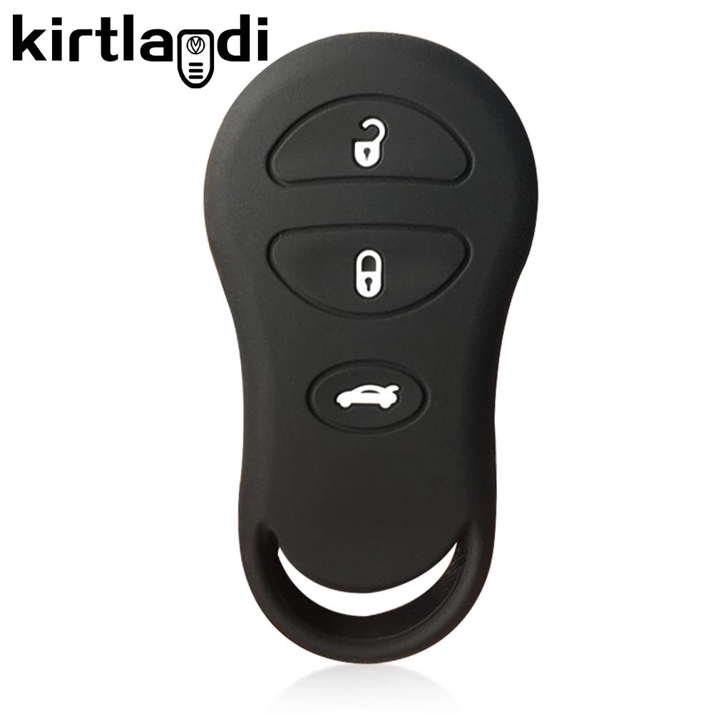 Silicone Remote Car Key Case Cover for Chrysler Grand Voyager PT Cruiser Sebring Jeep Liberty Dodge Transmitter 3/4 Button Fob