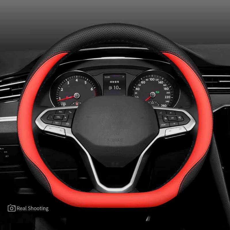 Pro VW Volkswagen Tera Teramont Potah Volantu Kůže Ultratenký Protiskluzový Prodyšný Potah Madla Auta Interiérové Doplňky