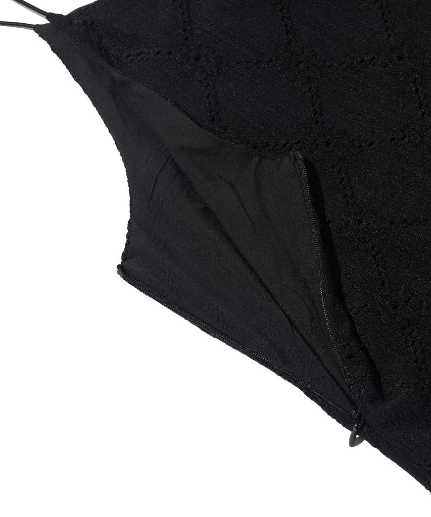 Cargo Bros For Woman Lace Layered Long Dress (Black)