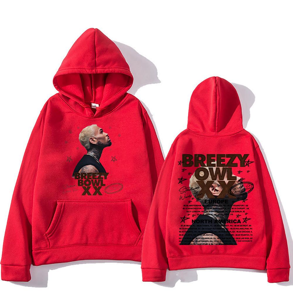 

Fashion Hoodie 2025 Chris Brown Journey Breeze Sweatshirt Retro Men s and Women s Pullover 3XL