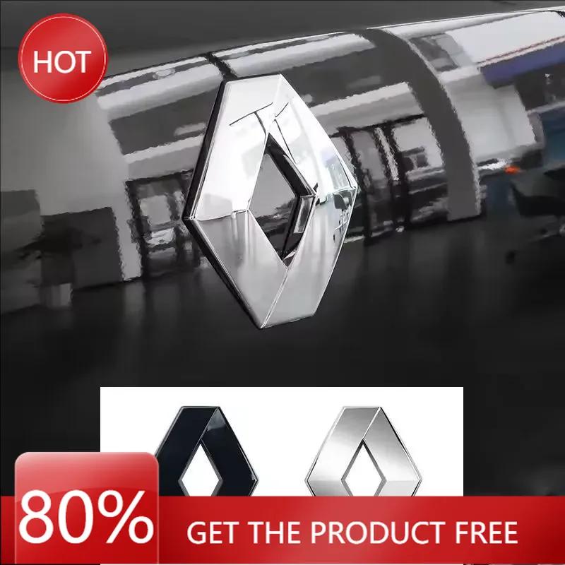 2026 Hot For Renault Hub Caps For Renault Megane 2 3 4 Twingo Clio Talisman Captur Sandero Car Front Grille Emblem Rear trunk Lo