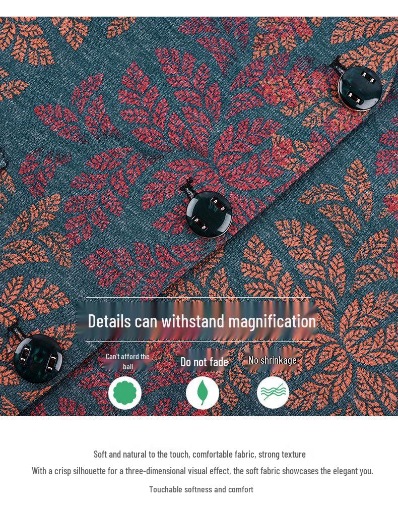 Elderly Women's Sleeveless Cardigan - Plus Size Grandma Vest for Spring/Autumn