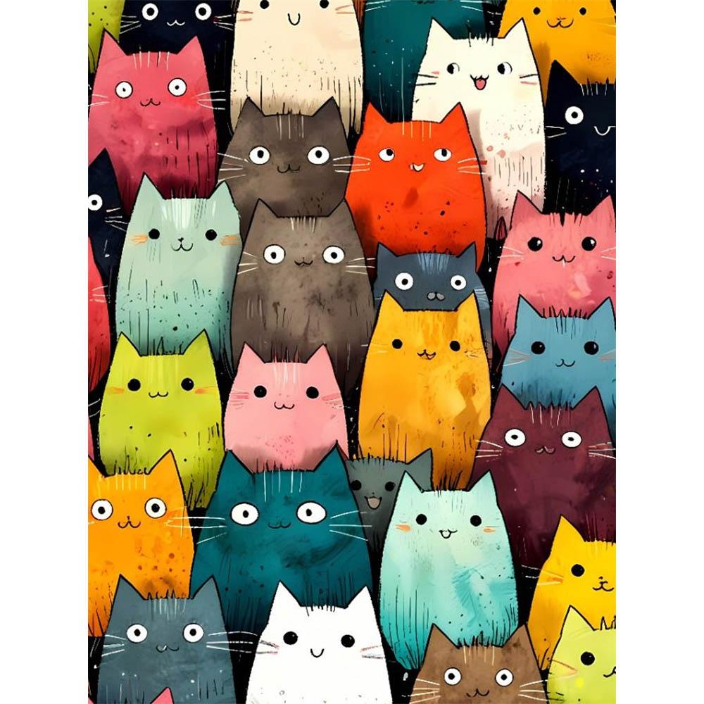 

5D Full Drill Animal Diamond Painting Kit Diamond Embroidery Handmade Crafts Rhinestone Art Home Living Room Wall Decor Round 20x30cm