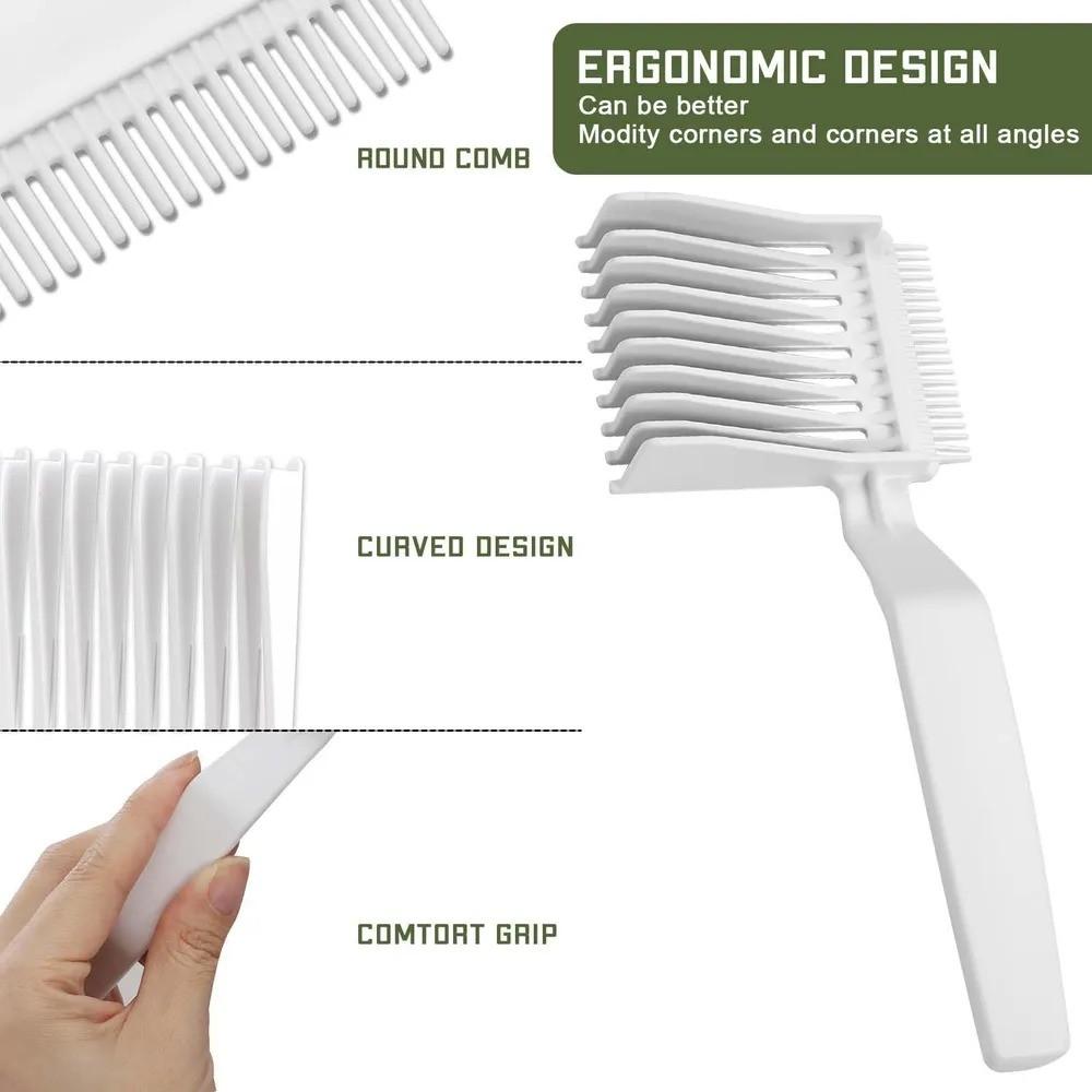 Flat Head Positioning Clipper Caliper Comb Men's Oily Hair Comb