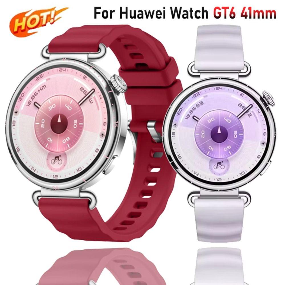 Adjustable Women's Silicone Strap Sport Silicone Strap for Huawei Watch GT6/5/4 Watch Replacement