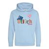 Childrens/Kids Heart Long-Sleeved Valentine`s Day Hoodie