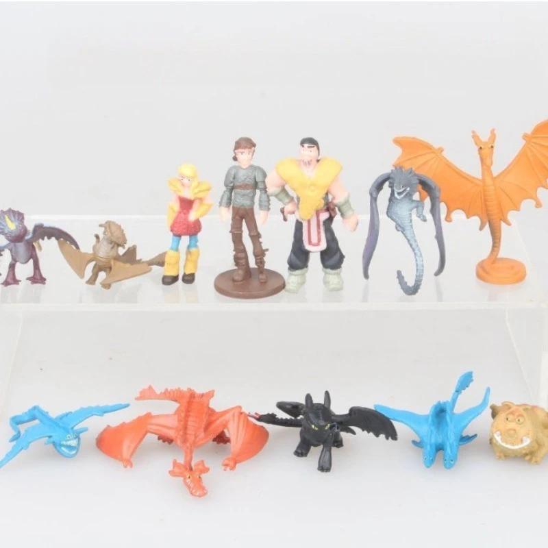 How To Train Your Dragons Anime Figure Model Ornaments Desktop Collection Decor Supplies Cartoon Trendy Toys Decorative Figurine 3-5CM
