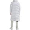 Anta Logo Print Zip-Up Hooded Down Jacket Unisex Outerwear White 952247970-1