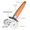 Double Wheel Embossing Cookie Cutter For Baking And Pasta Making Kitchen Tool