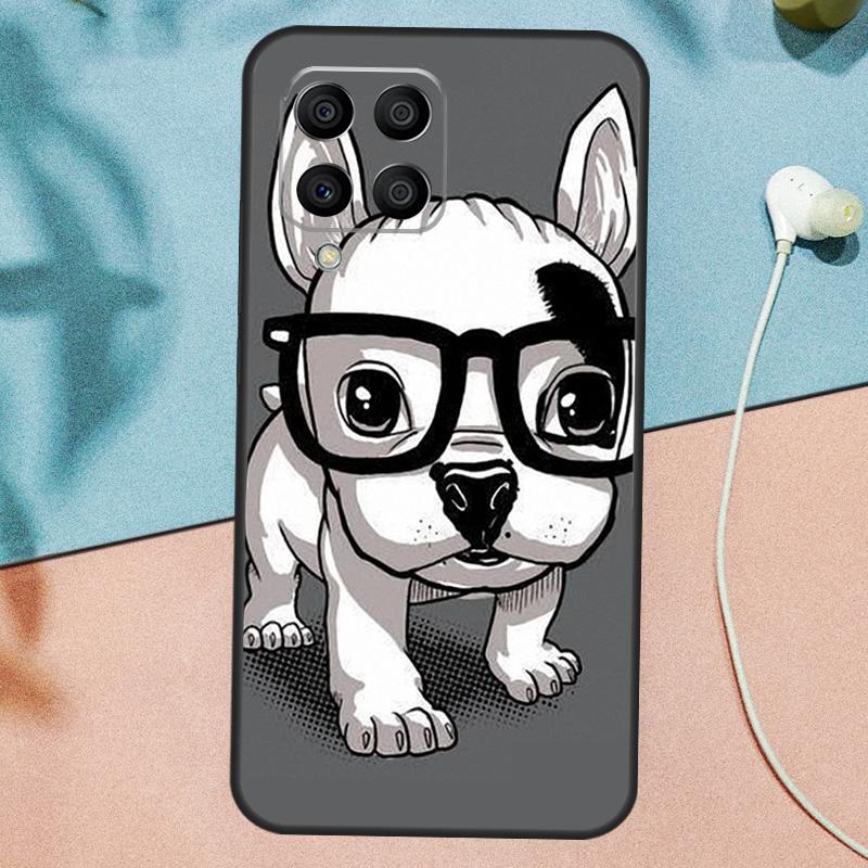 Funny french bulldog Case For Samsung Galaxy M15 M35 M55 M56 M36 M16 M31 M21 M13 M33 M53 M12 M32 M52 M14 M34 M54