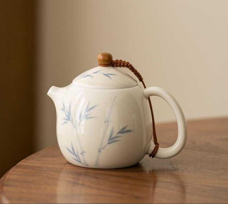 

185 мл чистого бамбукового чайника ручной работы с росписью ручной работы из хурмы, домашний чайник, старинный чайник, чайник, принадлежности для чая, принадлежности Ornam