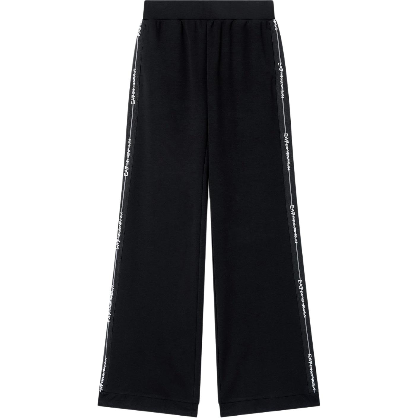 Emporio Armani EA7 Elastic Waistband Logo Straight Leg Casual Pants Women bottoms 7W000961-AF12501-UC001 XS
