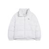Li Ning Serie Fitness Monocolore Casual Ampio Collo Alto Caldo Piumino Giacca Donna Capispalla Bianco AYMS268-1