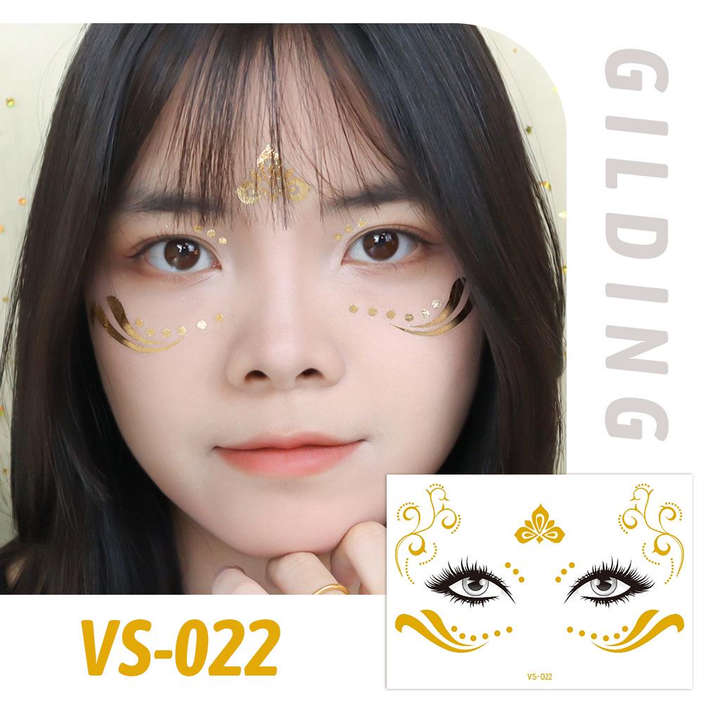 Trendy European Music Festival Waterproof Face Tattoos & Freckle Stickers