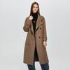 Shetu Women's Winter Mid-Length Double-Faced Wool Coat