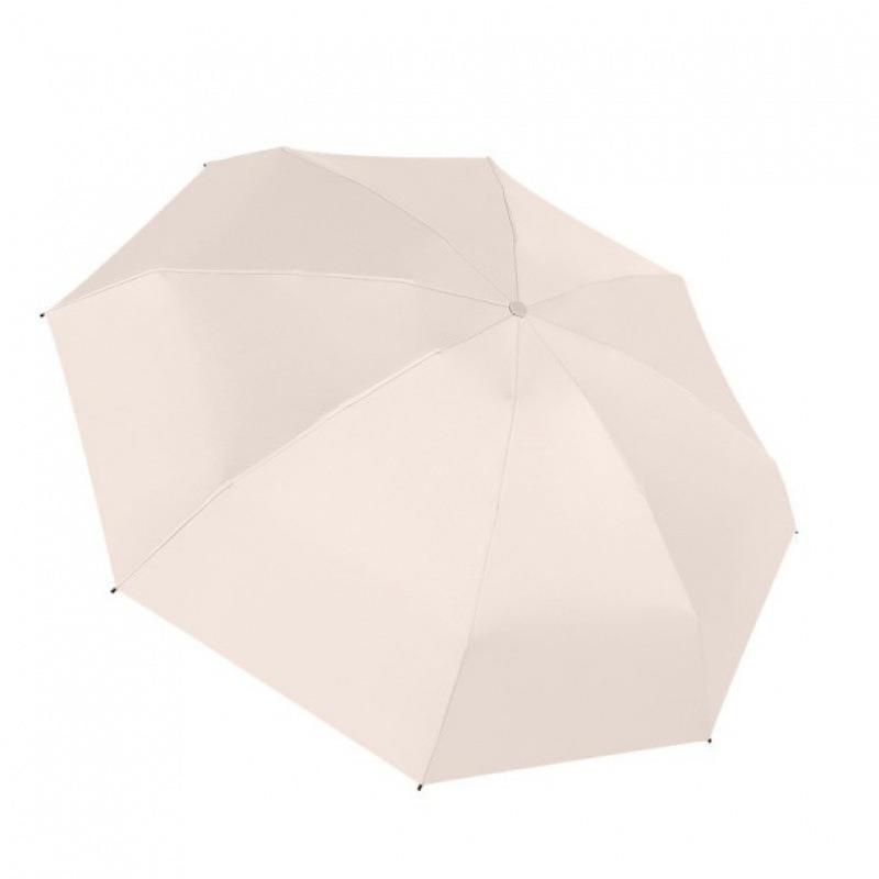 Compact Capsule Umbrella with UV Protection and Black Glue Sunshade