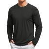 [TACVASEN] Rash Guard Dry Shirt UV Protection Long Sleeve Stretch Shirt Casual Sweat-wicking Quick-drying UPF50+ Sunscreen Long Sleeve Men's Plain