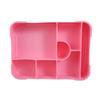 Stackable Plastic Lunch Box with Multiple Compartments Microwave Safe Bentos Container for Students Children School Meal Preparation